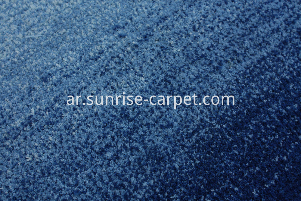 microfiber shaggy with design short pile blue